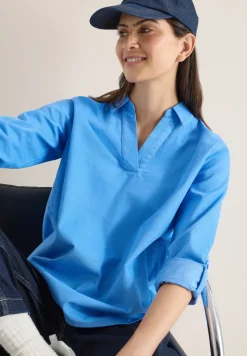 Bluse mit Turn-Up