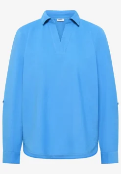 Bluse mit Turn-Up