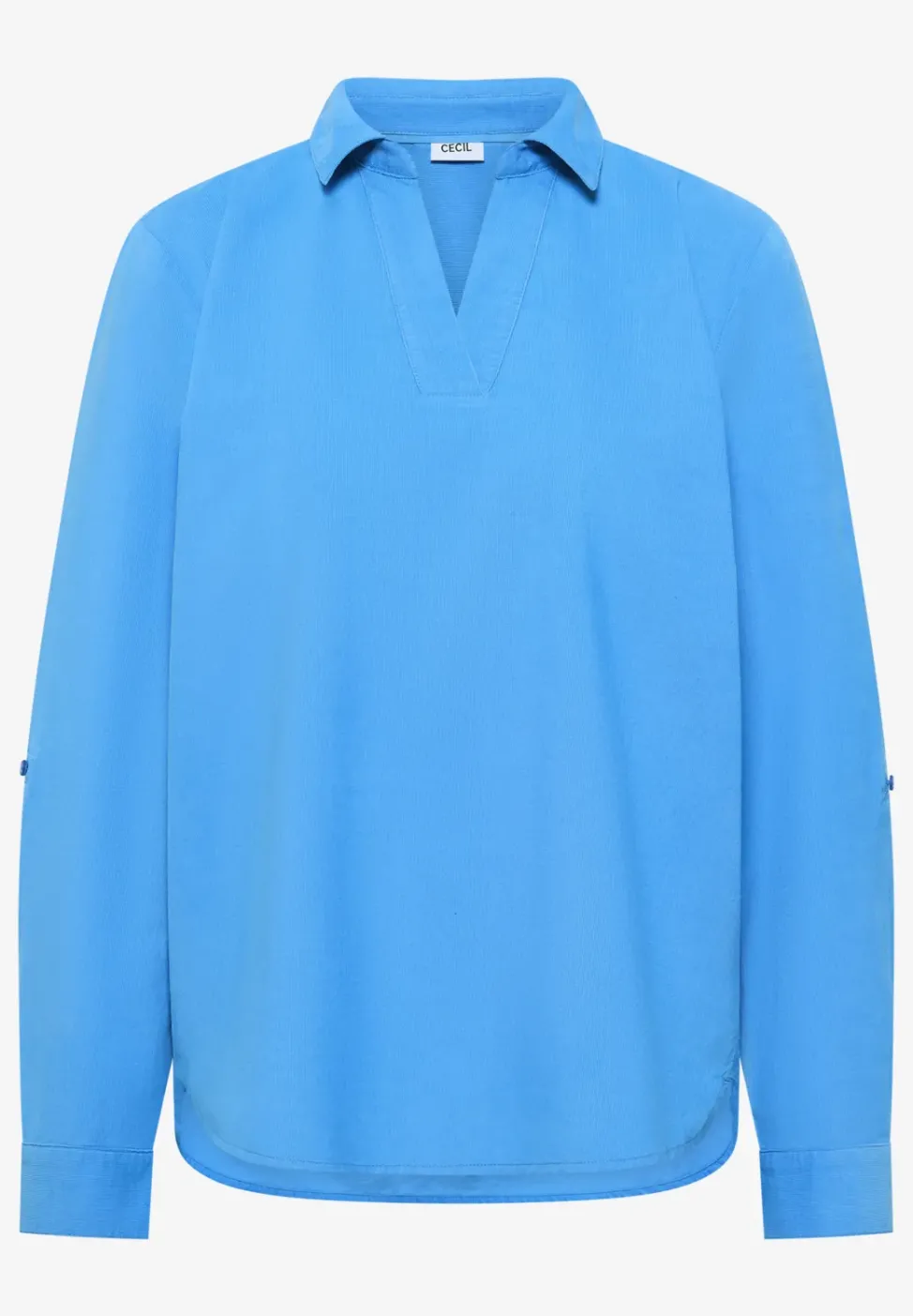 Bluse mit Turn-Up