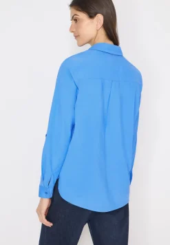 Bluse mit Turn-Up