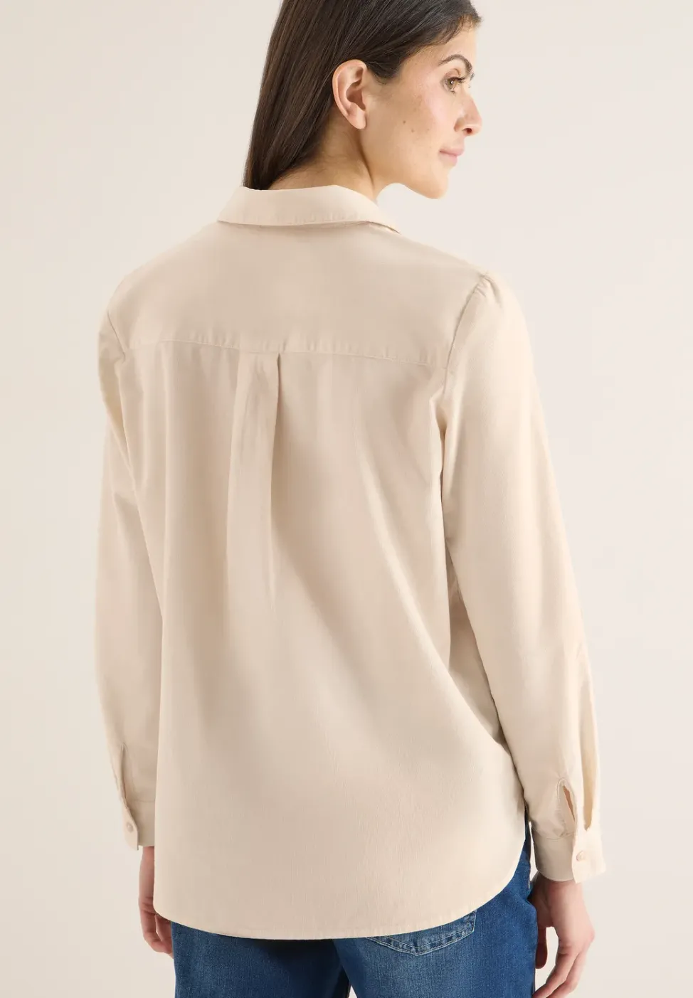 Bluse mit Turn-Up