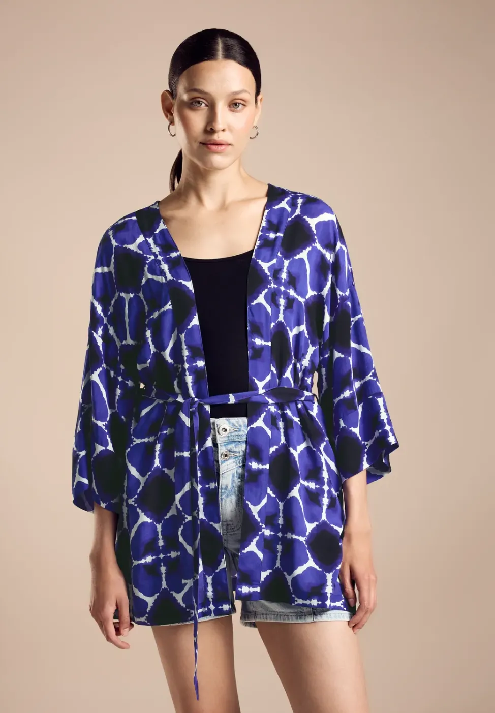 Bluse im Kimono Style