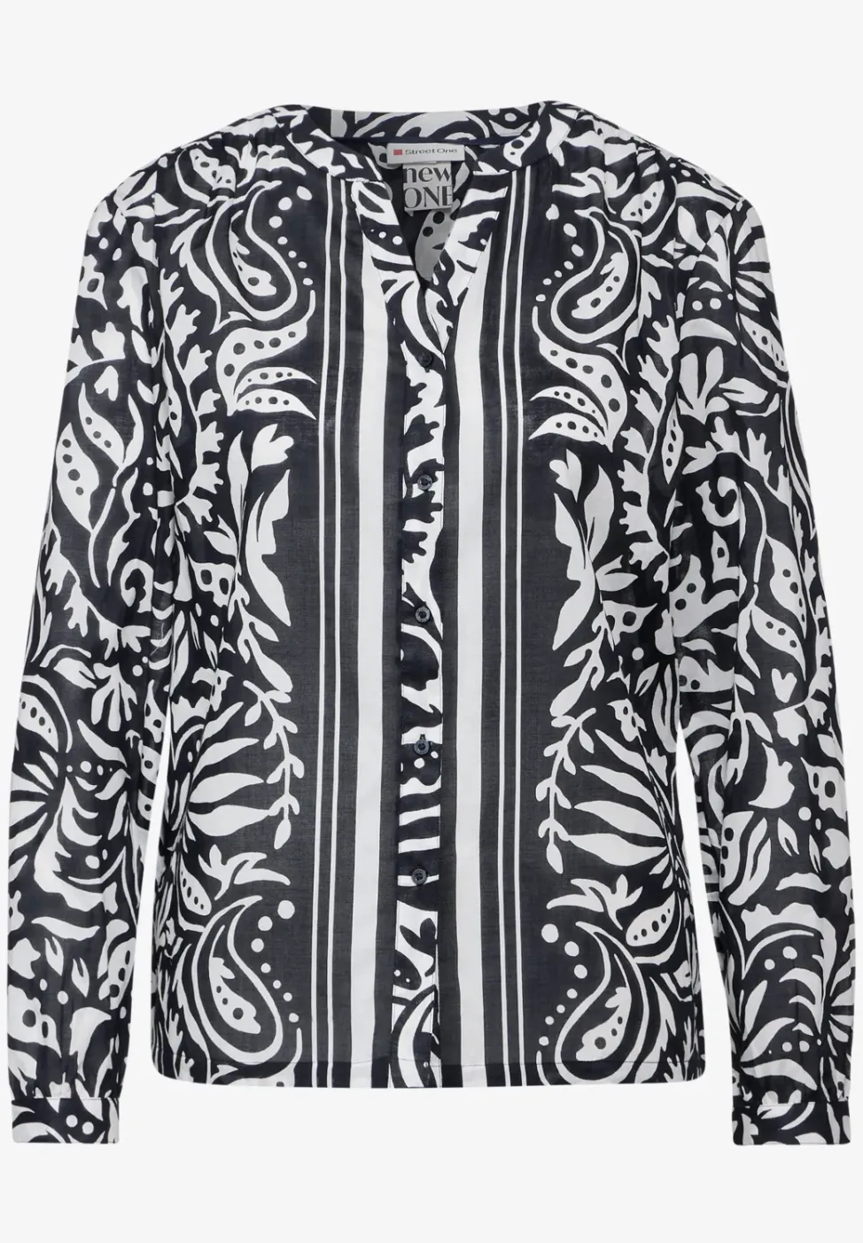 Bluse im Mustermix