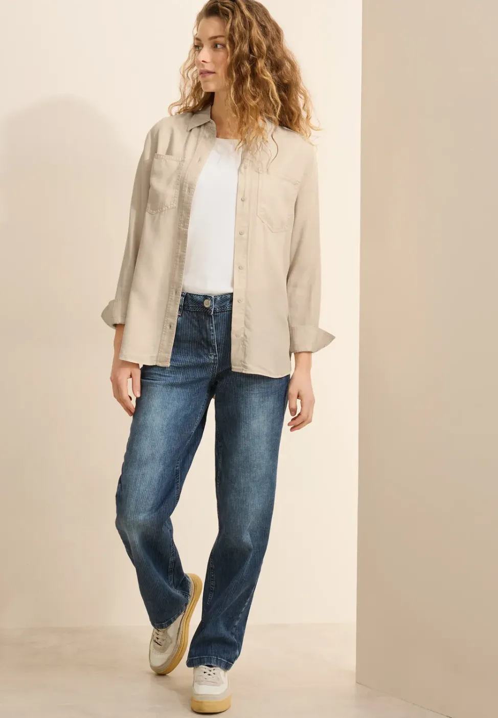 Bluse im Washed-Look