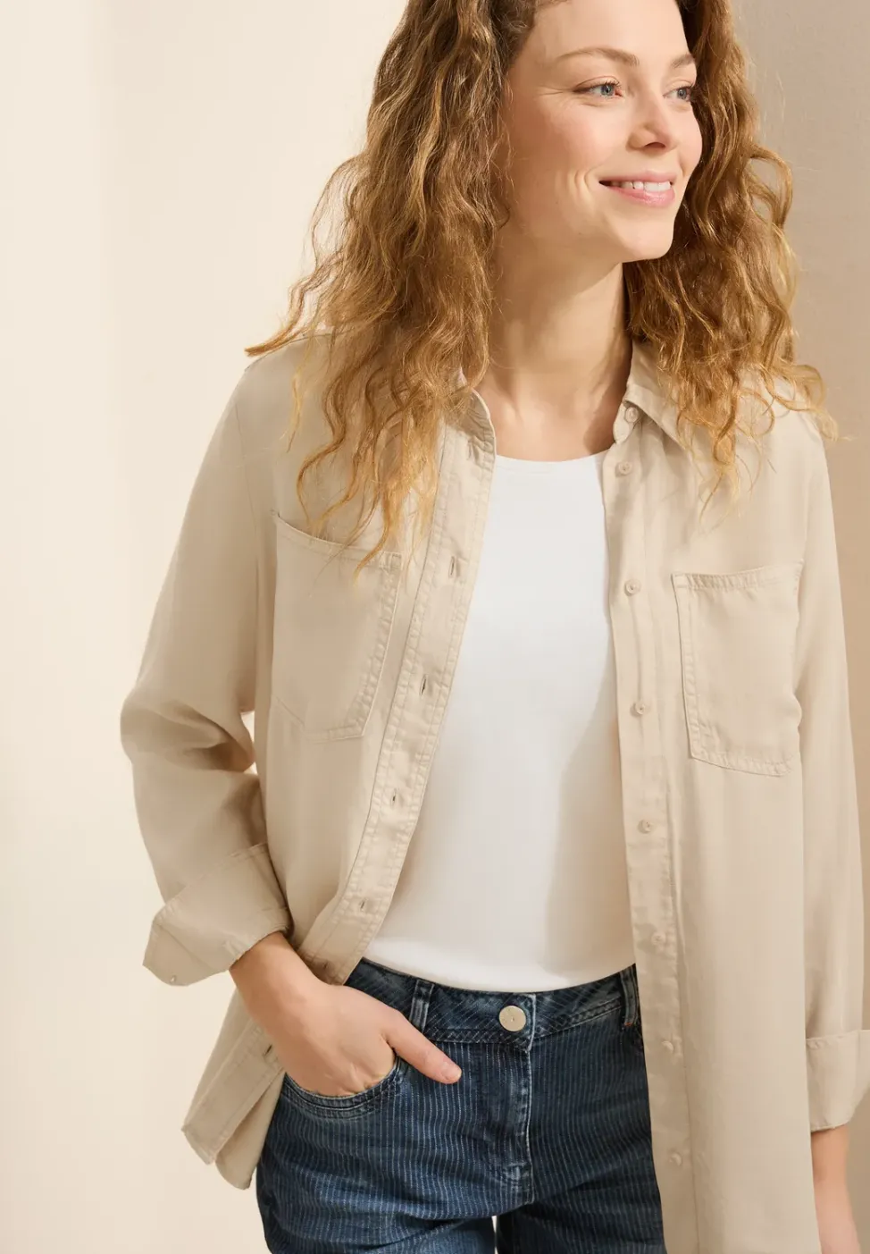 Bluse im Washed-Look