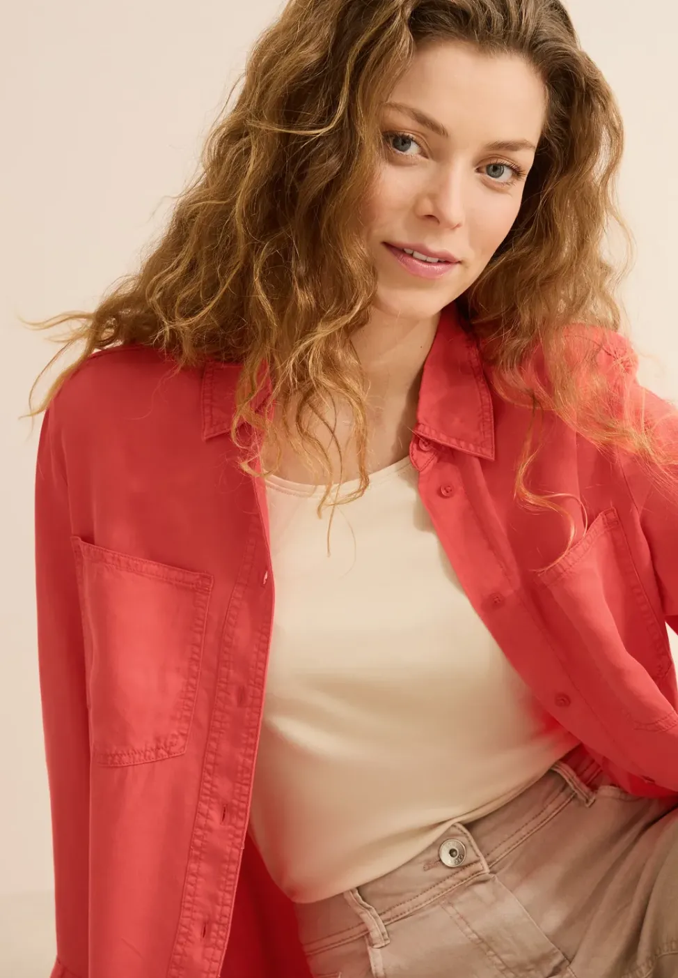 Bluse im Washed-Look
