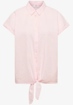 Bluse in Seersucker Qualität