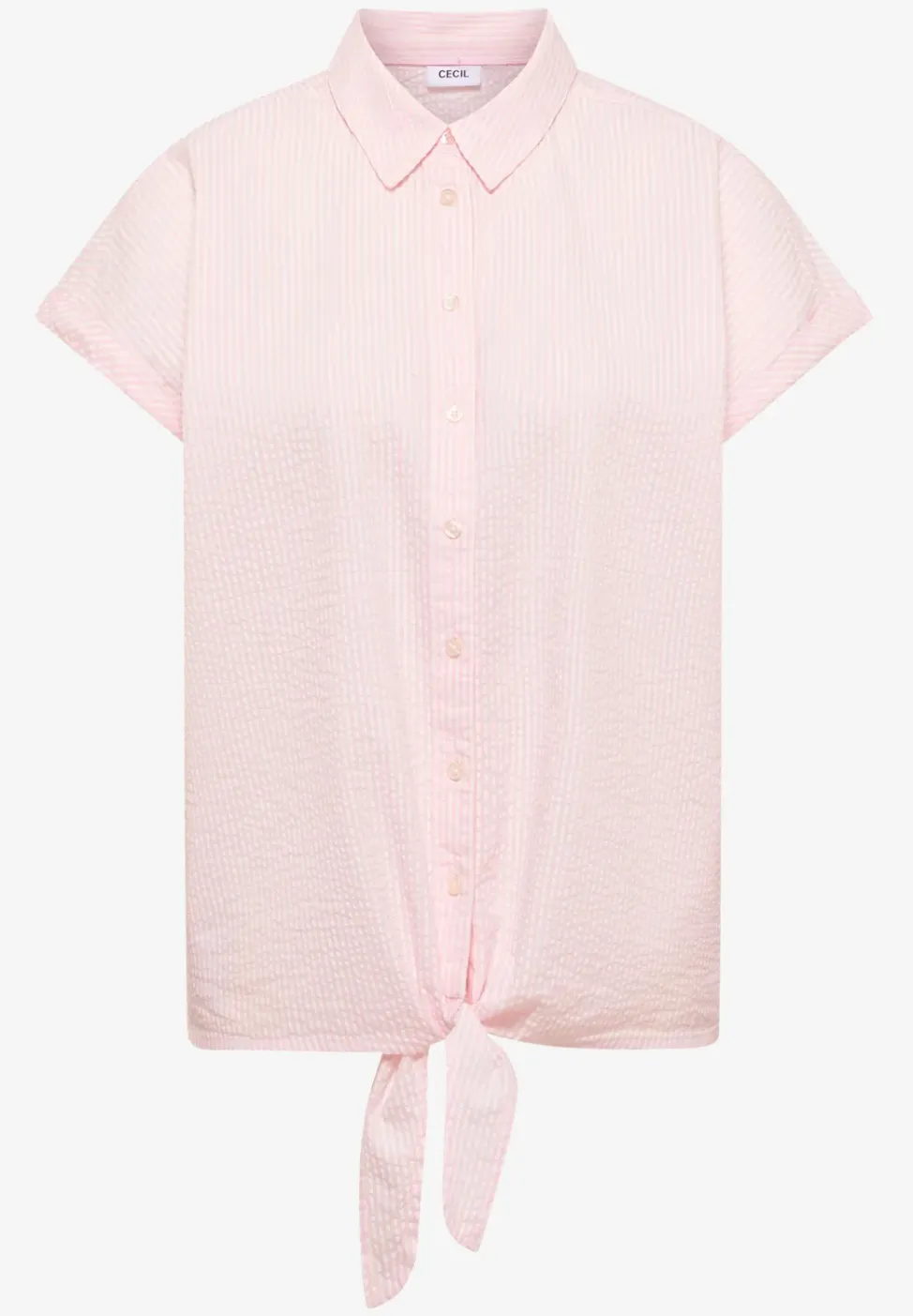 Bluse in Seersucker Qualität