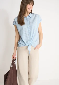 Bluse in Seersucker Qualität