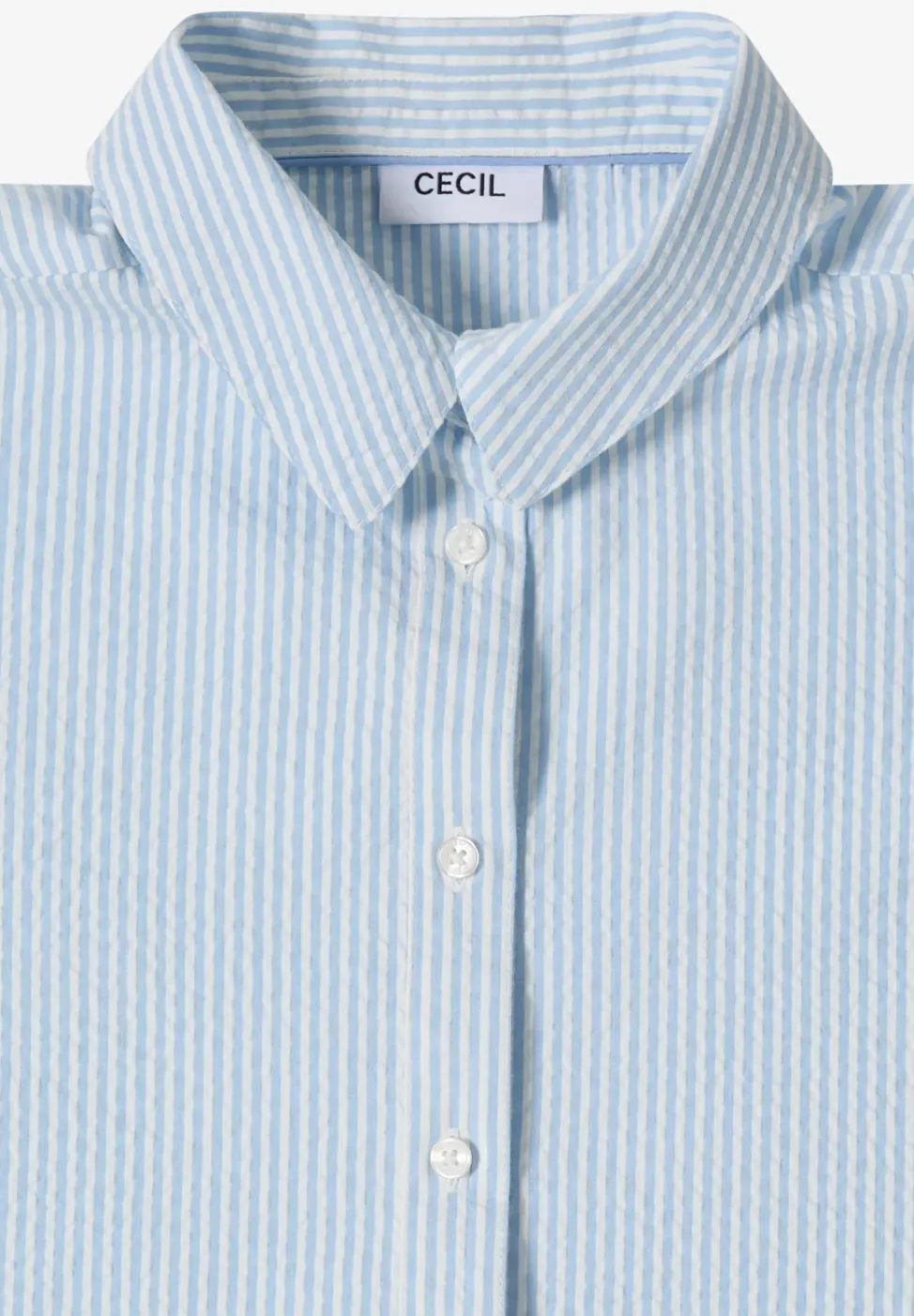 Bluse in Seersucker Qualität