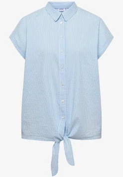 Bluse in Seersucker Qualität
