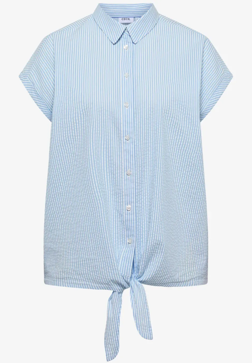 Bluse in Seersucker Qualität
