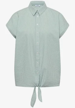 Bluse in Seersucker Qualität