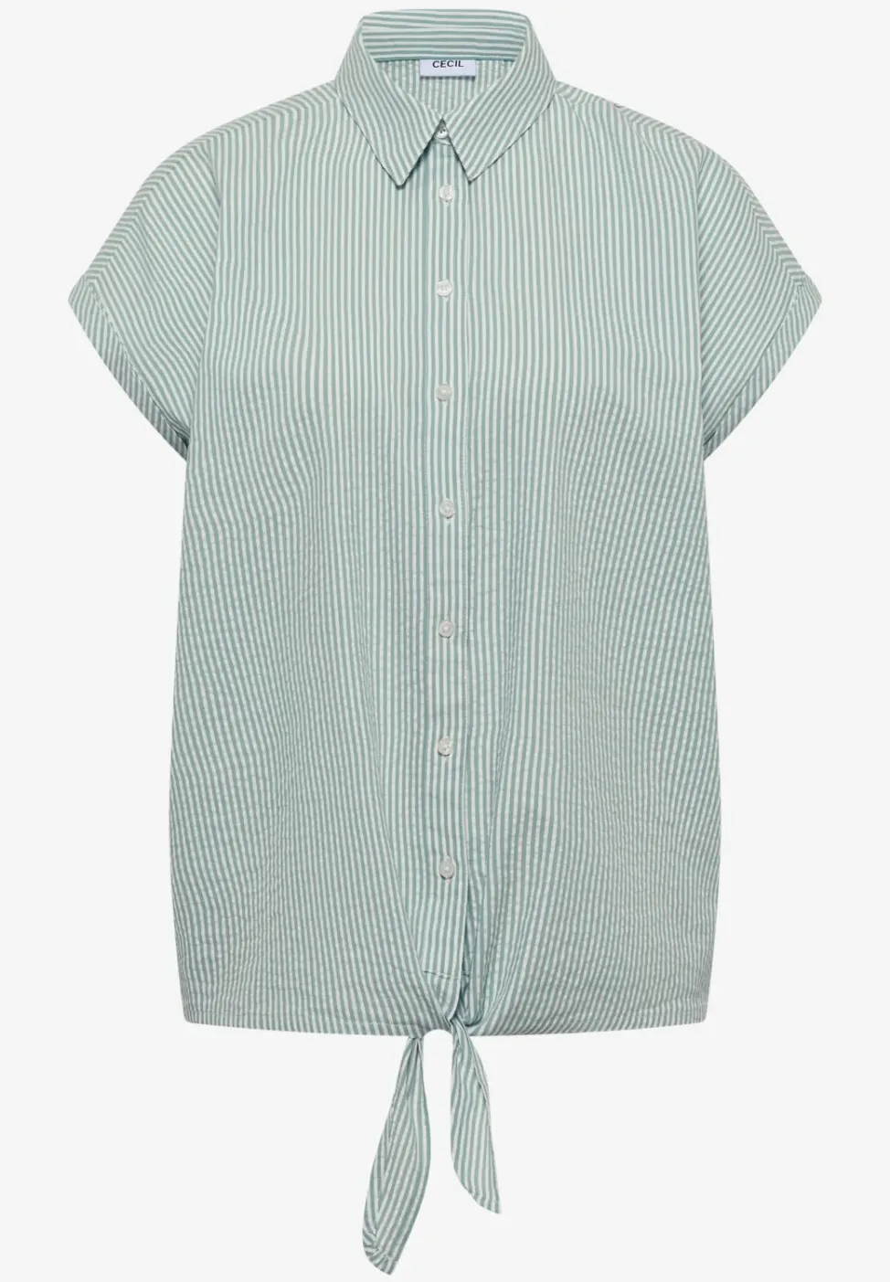 Bluse in Seersucker Qualität