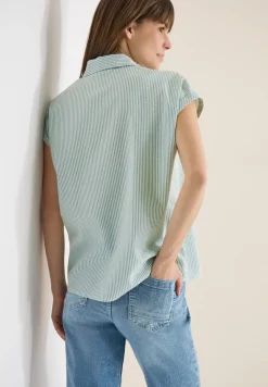 Bluse in Seersucker Qualität