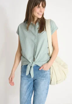 Bluse in Seersucker Qualität
