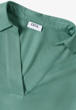 Bluse in Unifarbe