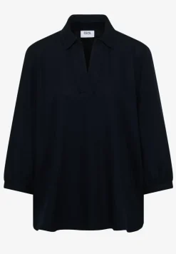 Bluse in Unifarbe