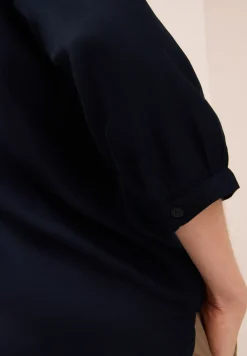 Bluse in Unifarbe