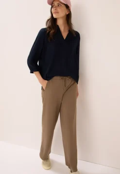 Bluse in Unifarbe
