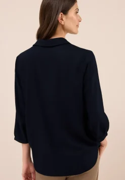 Bluse in Unifarbe