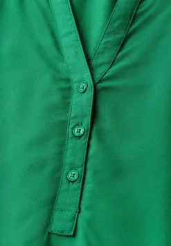 Bluse in Unifarbe