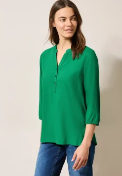 Bluse in Unifarbe