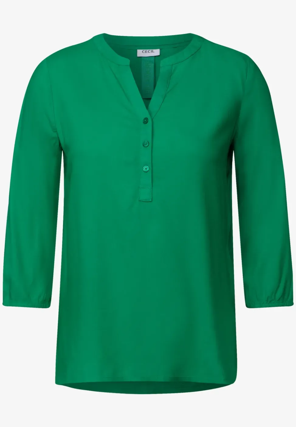 Bluse in Unifarbe