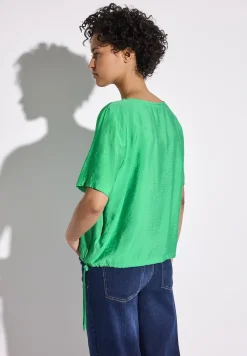 Bluse in Unifarbe