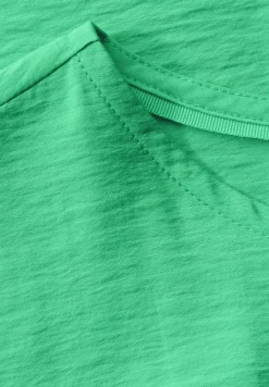 Bluse in Unifarbe
