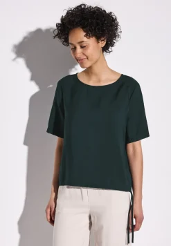 Bluse in Unifarbe