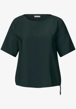 Bluse in Unifarbe