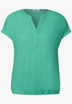 Bluse in Unifarbe