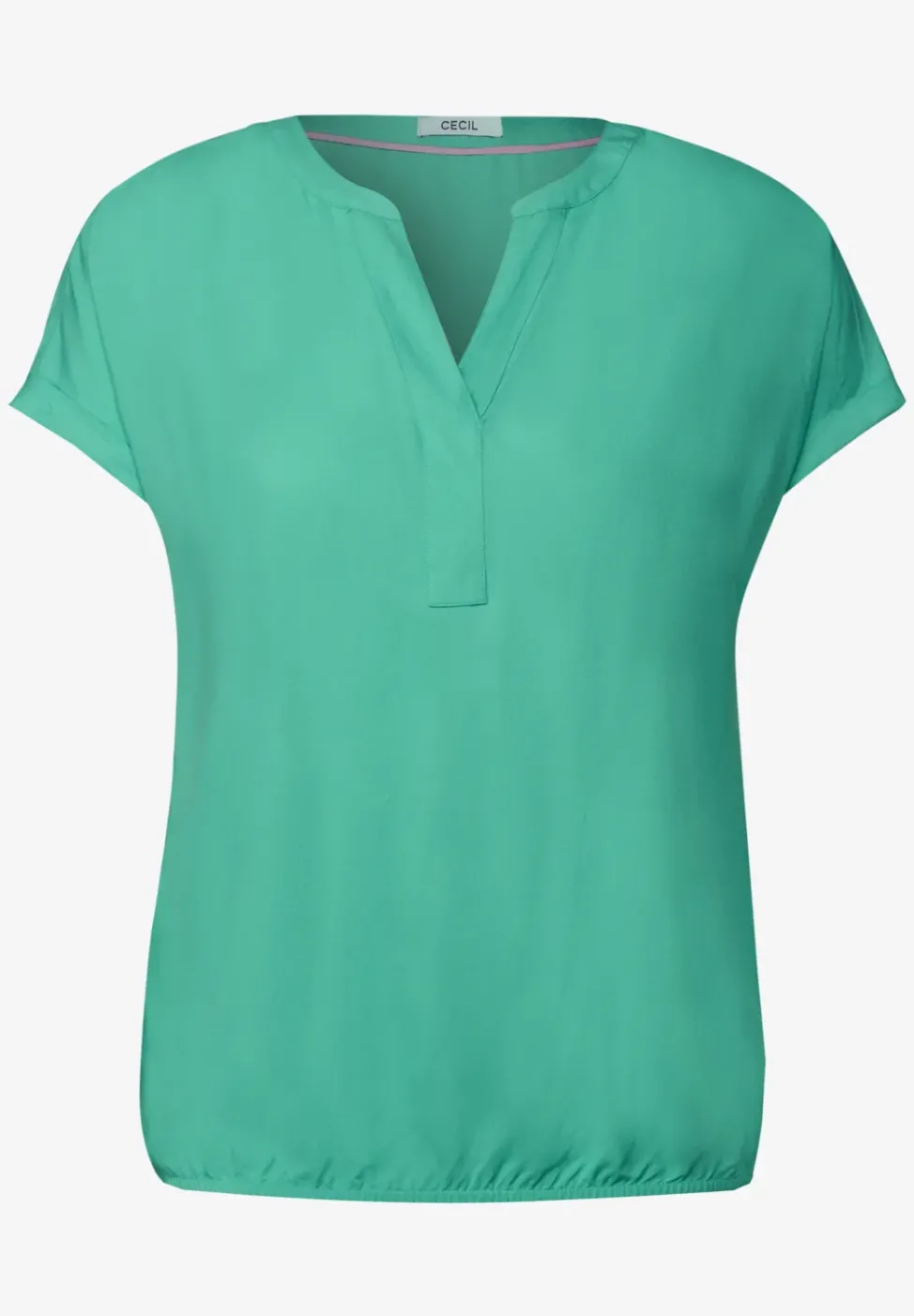 Bluse in Unifarbe