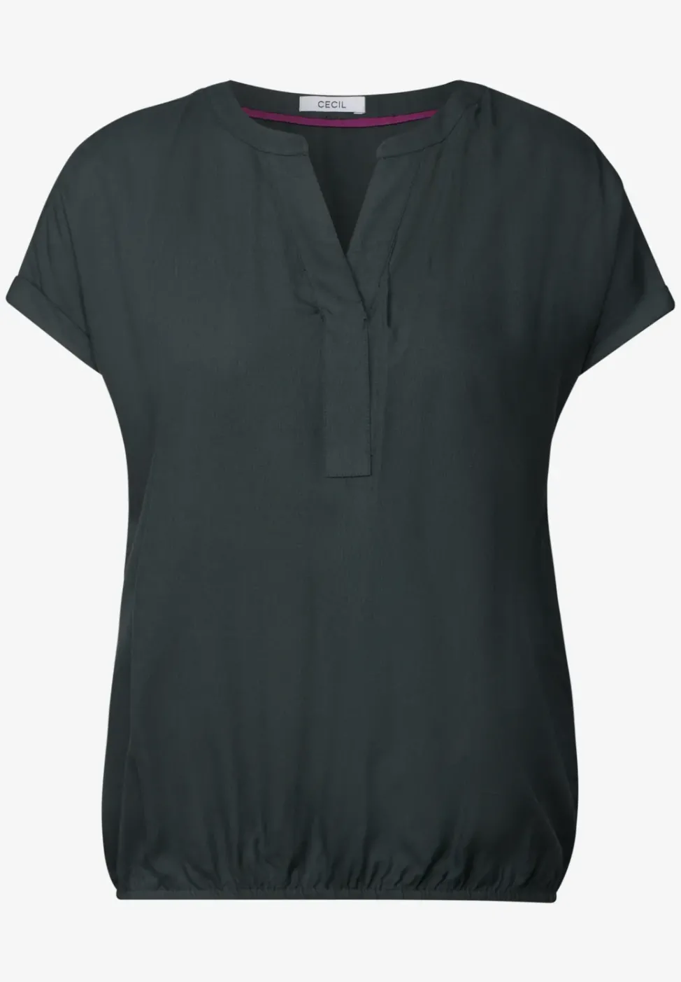 Bluse in Unifarbe