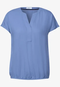 Bluse in Unifarbe