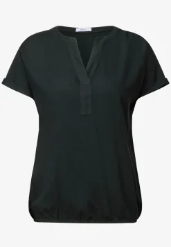Bluse in Unifarbe
