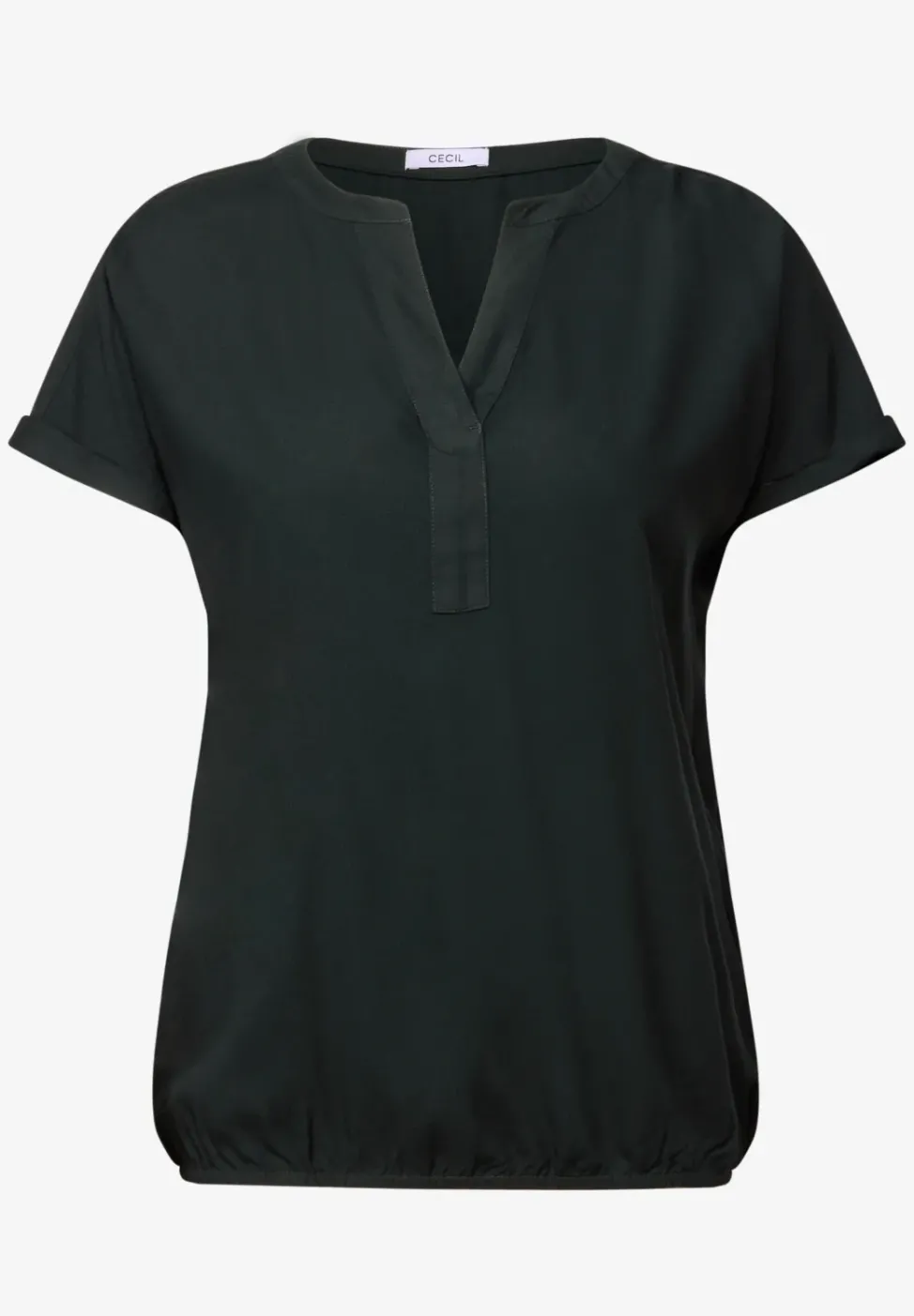 Bluse in Unifarbe