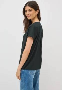 Bluse in Unifarbe
