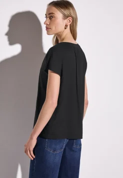 Bluse in Unifarbe