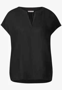 Bluse in Unifarbe