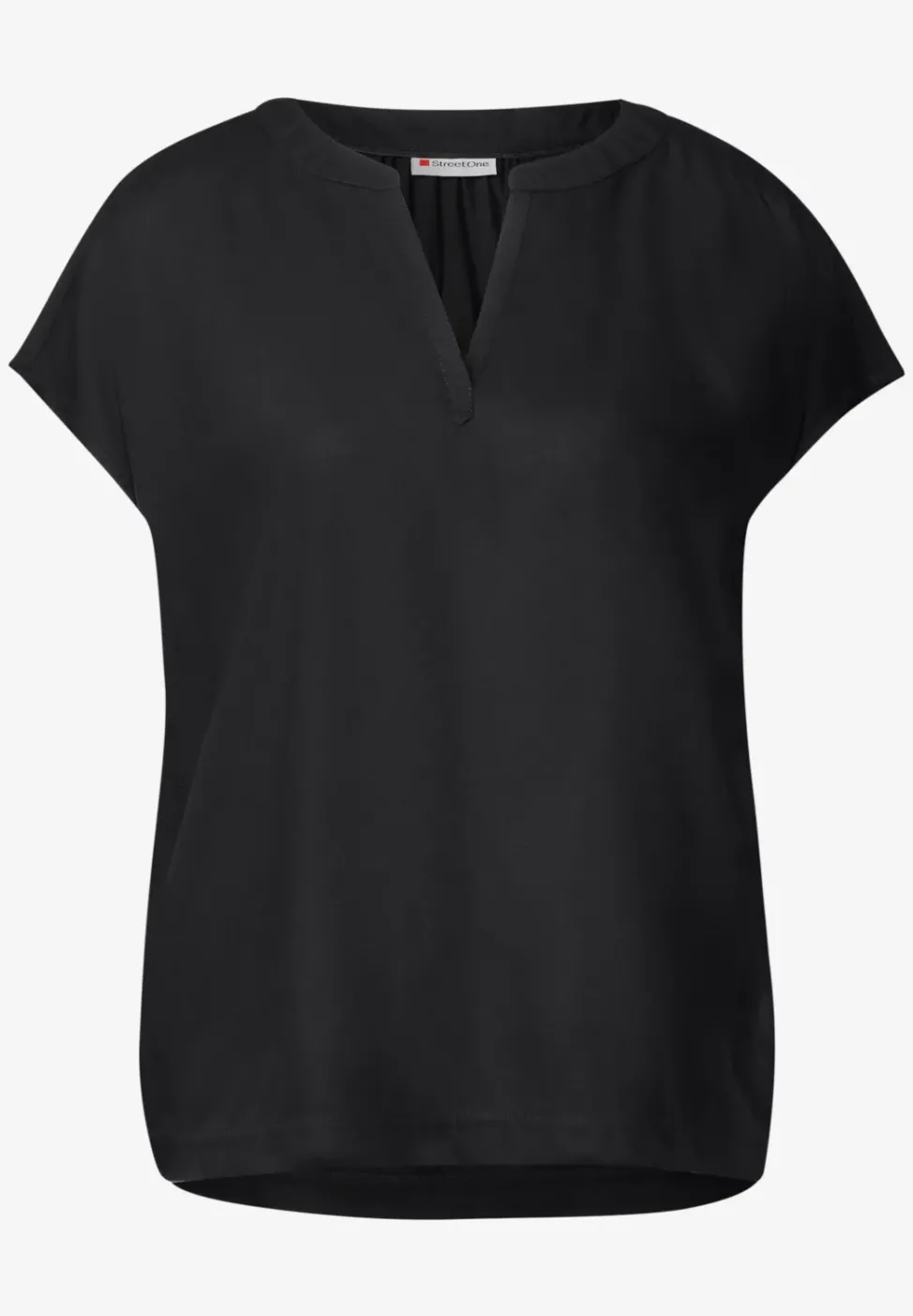 Bluse in Unifarbe
