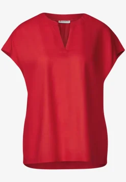 Bluse in Unifarbe