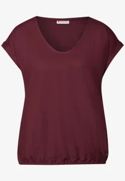 Bluse in Unifarbe