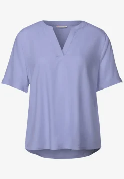 Bluse in Unifarbe