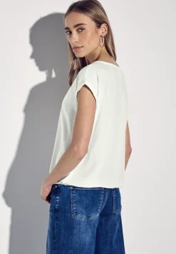 Bluse in Unifarbe