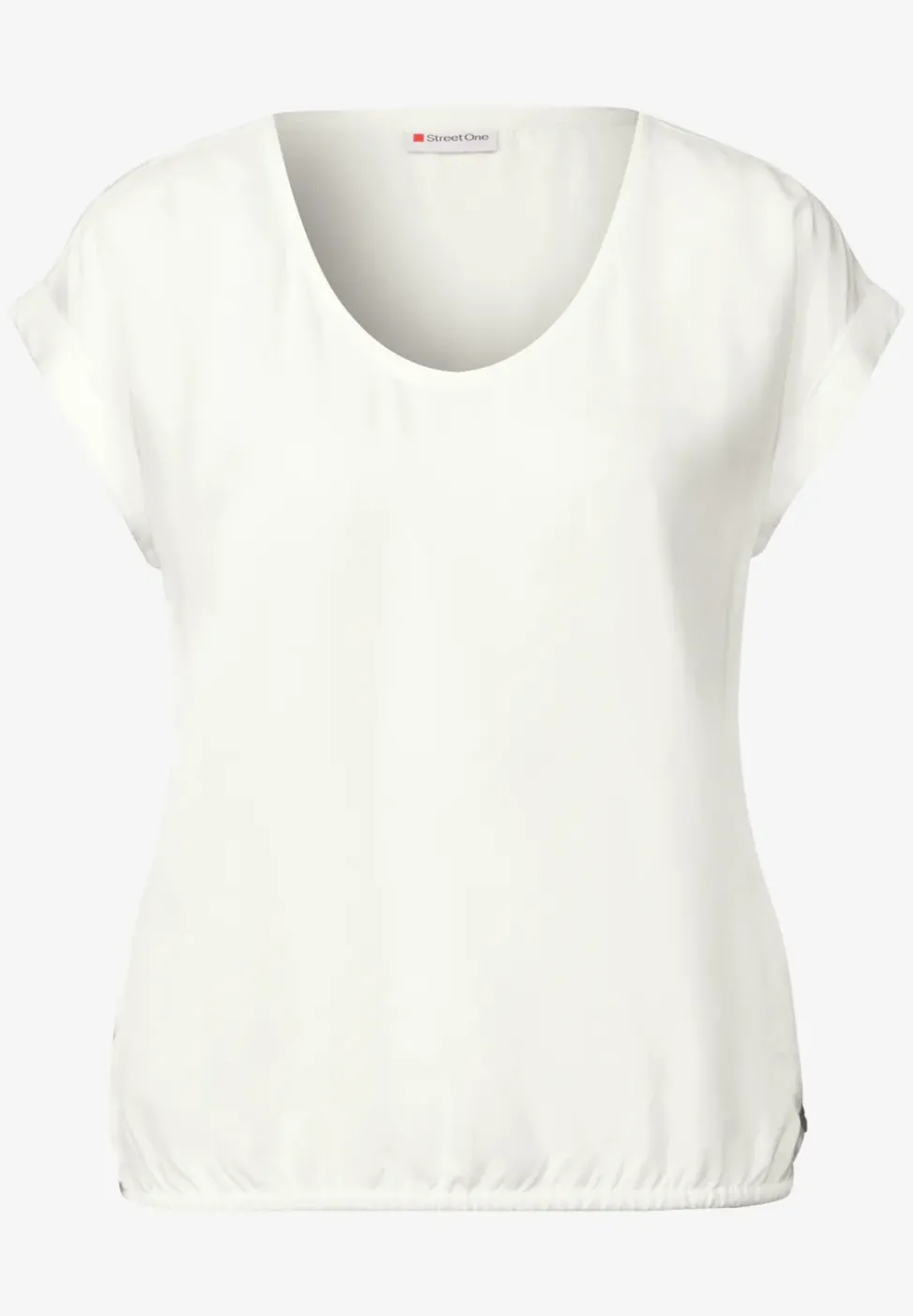 Bluse in Unifarbe