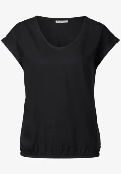 Bluse in Unifarbe
