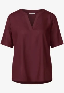Bluse in Unifarbe