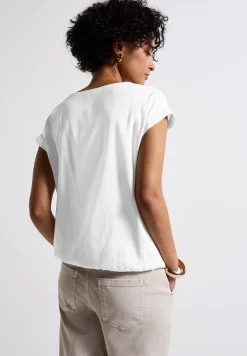 Bluse in Unifarbe